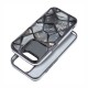 Twinki Hybrid Marble Back Cover Case (iPhone 13 Pro) black