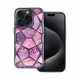 Twinki Hybrid Marble Back Cover Case (iPhone 13 Pro) violet