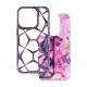 Twinki Hybrid Marble Back Cover Case (iPhone 13 Pro) violet