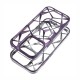 Twinki Hybrid Marble Back Cover Case (iPhone 13 Pro) violet