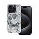 Twinki Hybrid Marble Back Cover Case (iPhone 14 Pro) silver