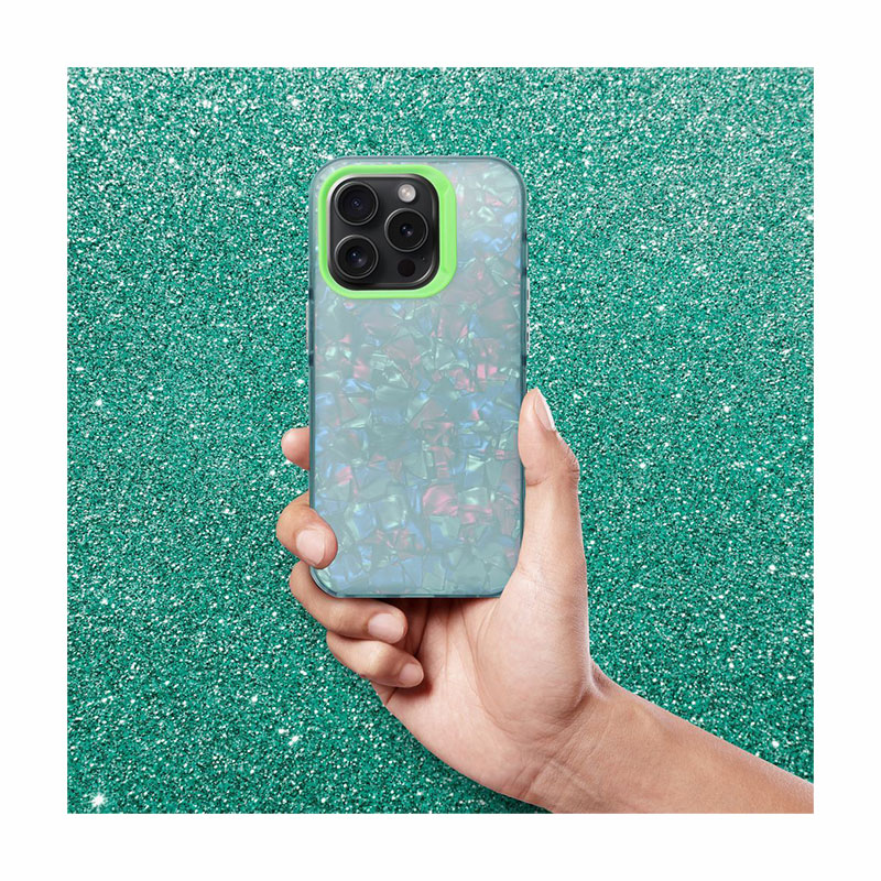 Tutti Frutti Shine Back Cover Case (iPhone 14 Pro) green