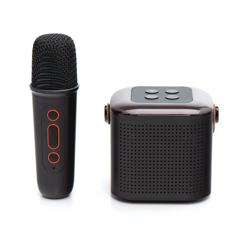 Mini Bluetooth Ηχείο 5.3 με Μικρόφωνο Karaoke Y1 (black)