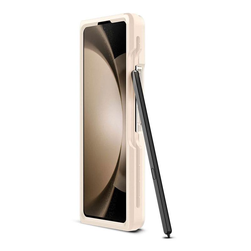 Spigen® Thin Fit Pen Edition ACS06210 Case (Samsung Galaxy Z Fold 5) pearled ivory