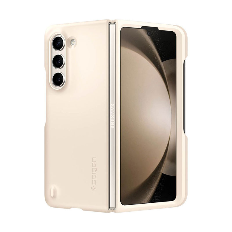 Spigen® Thin Fit Pen Edition ACS06210 Case (Samsung Galaxy Z Fold 5) pearled ivory