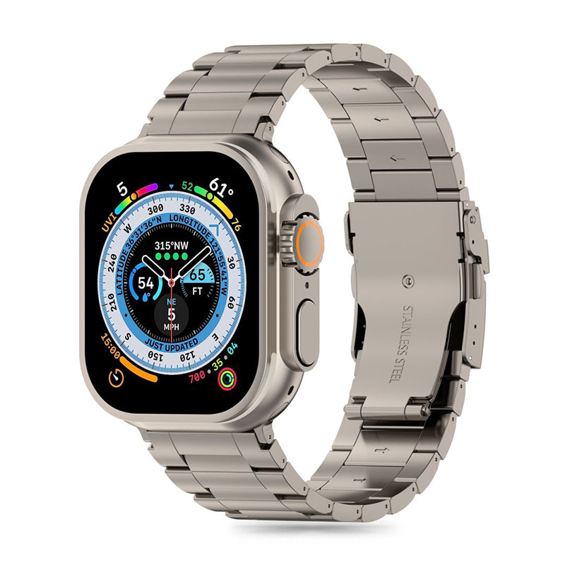 Tech-Protect Stainless Pro Λουράκι (Apple Watch All Models) (42/44/45/49mm) titanium