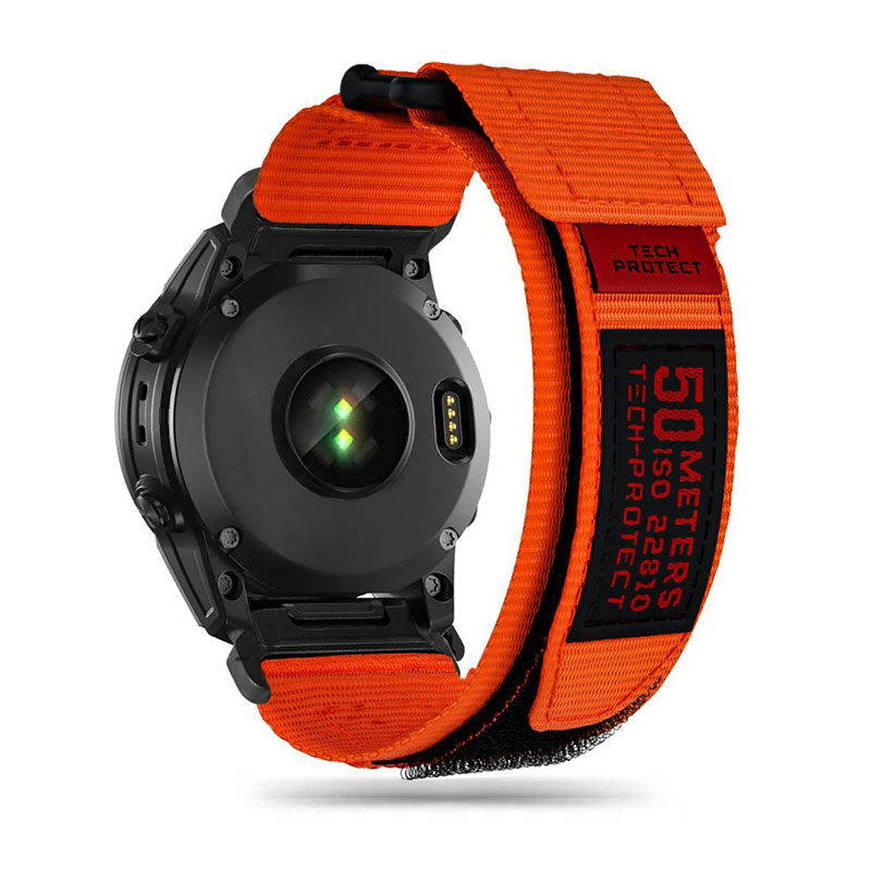 Tech-Protect Scout Pro Nylon Λουράκι (Garmin Fenix 3/3HR - 5X/5X Plus - 6X/6X Pro - 7X) orange