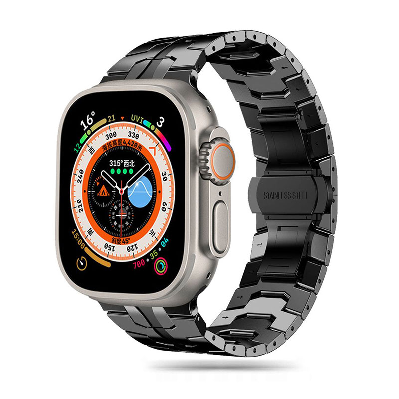 Tech-Protect Stainless Line Λουράκι (Apple Watch All Models) (42/44/45/49mm) black