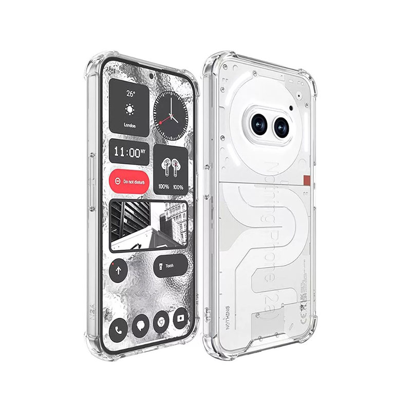 Military Anti-shock Case Back Cover (Nothing Phone 2a) clear