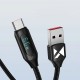 Wozinsky WUACC1 Type-C LCD Screen Cable 66W 6A 1m (black)