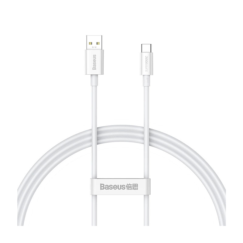 Baseus Superior Series SUPERVOOC Type-C Cable 65W 1m (white)