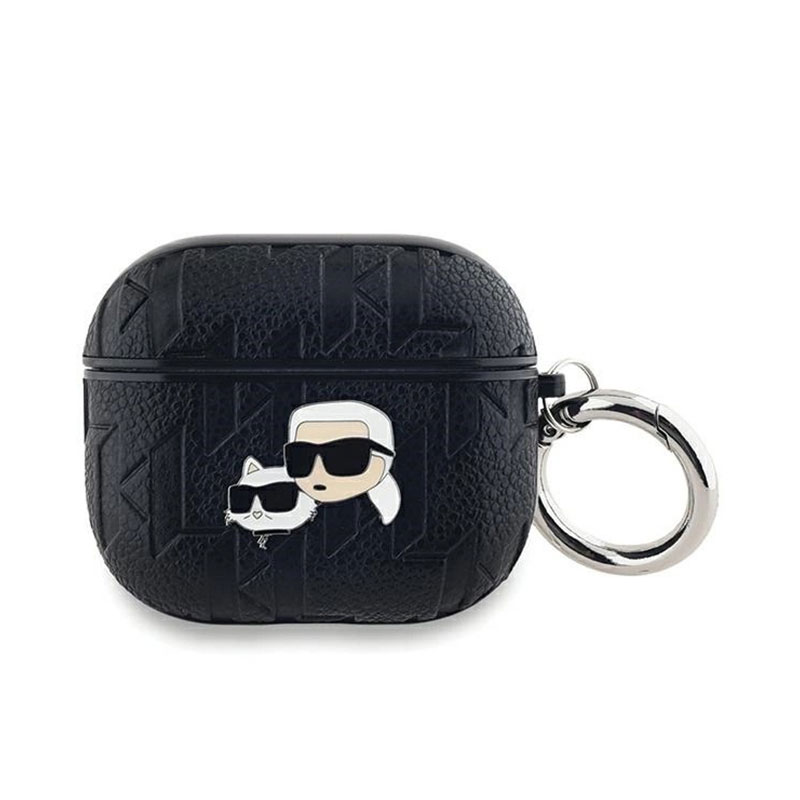 Karl Lagerfeld® Monogram Karl & Choupette Case (Apple AirPods 3) black