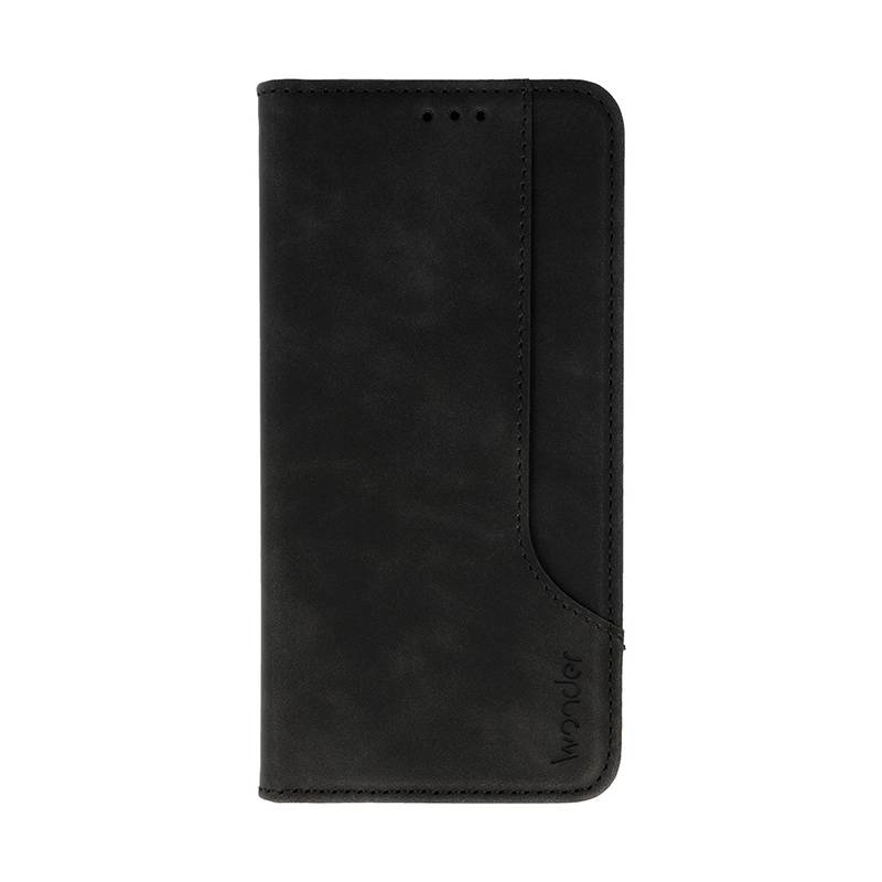 Wonder Prime PU Leather Book Case (Motorola Edge 40 Neo) black