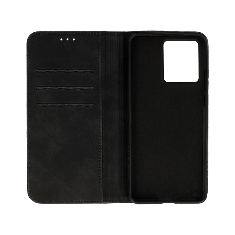 Wonder Prime PU Leather Book Case (Motorola Edge 40 Neo) black