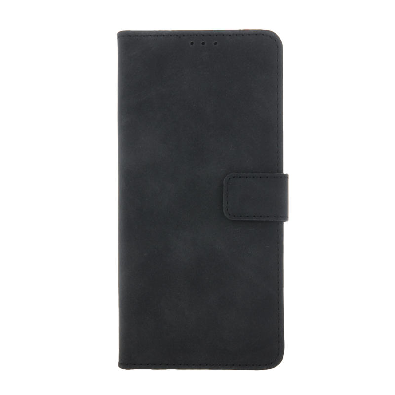 Smart Velvet Leather Book Cover (Motorola Moto G24 / G04 / E14) black