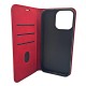 Smart Suede Leather Book Cover (Motorola Moto G24 / G04 / E14) red