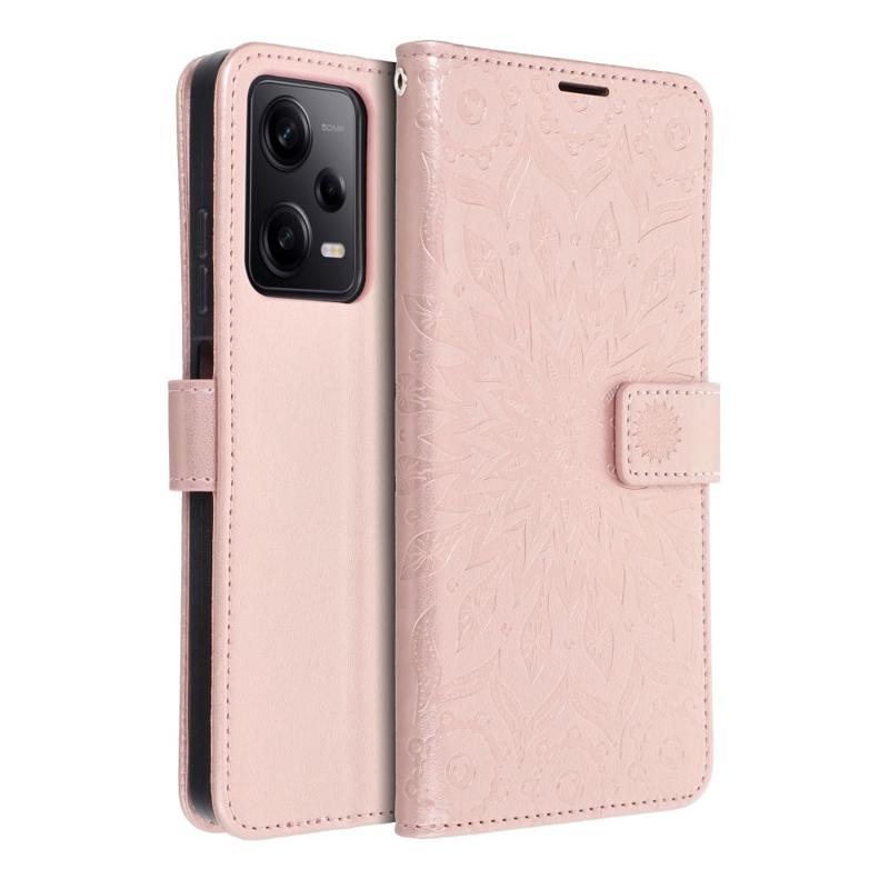 Forcell Mezzo Mandala Book Cover Case (Xiaomi Poco X5 Pro 5G / Redmi Note 12 Pro 5G) rose gold