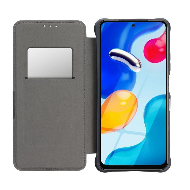 Forcell Razor Carbon Book Cover Case (Xiaomi Poco X5 Pro 5G / Redmi Note 12 Pro 5G) blue