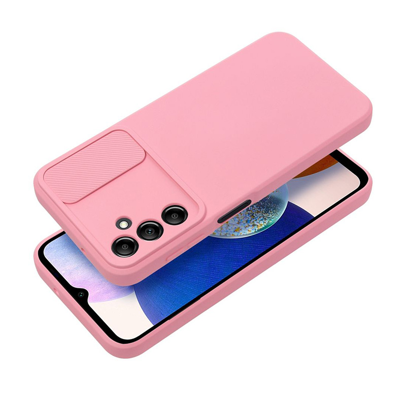 Forcell Cam Slider Case Back Cover (Samsung Galaxy A14 5G / 4G) pink