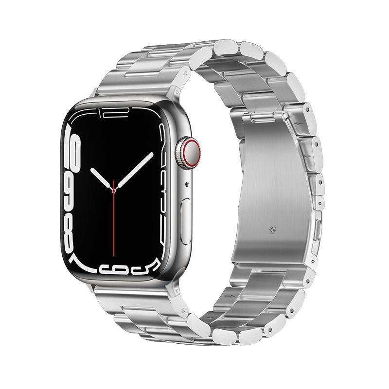 Forcell FA10 Λουράκι Μπρασελέ Stainless (Apple Watch All Models) (42/44/45/49mm) silver