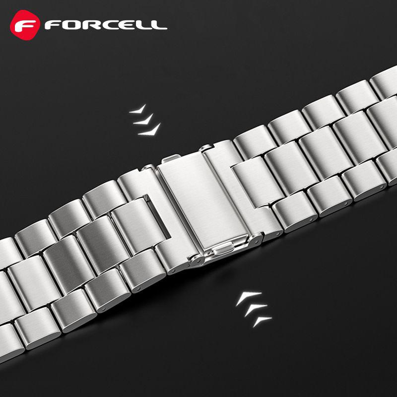 Forcell FA10 Λουράκι Μπρασελέ Stainless (Apple Watch All Models) (42/44/45/49mm) silver