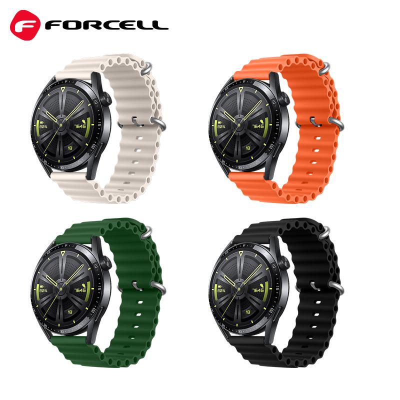 Forcell FS01 Eco TPU Λουράκι (Samsung Galaxy Watch) (22mm width) black