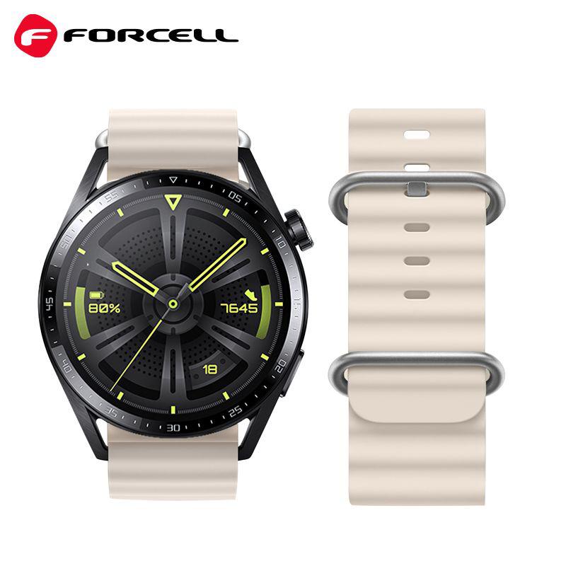 Forcell FS01 Eco TPU Λουράκι (Samsung Galaxy Watch) (22mm width) beige