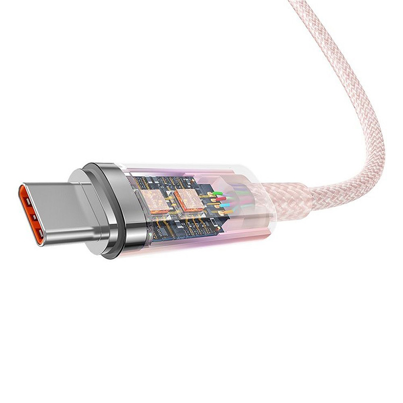 Baseus Explorer Cable Type-C / Type-C PD 6A 100W 1m (pink)