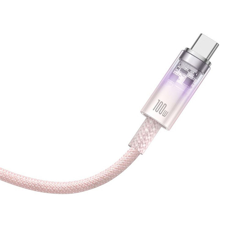 Baseus Explorer Cable Type-C / Type-C PD 6A 100W 1m (pink)