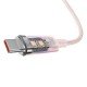 Baseus Explorer Cable Type-C / Type-C PD 6A 100W 2m (pink)