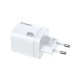 Wozinsky CGWCW GaN Wall Charger 65W USB-A / 2 x Type-C (white)