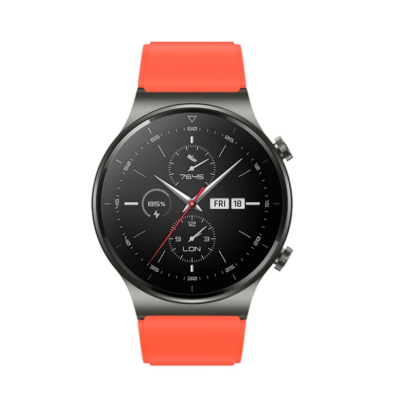 Silicone Strap Λουράκι Σιλικόνης (Huawei Watch GT Αll Models) (46mm) orange