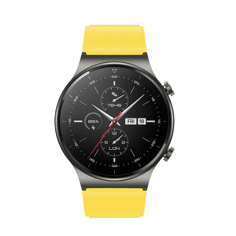 Silicone Strap Λουράκι Σιλικόνης (Huawei Watch GT Αll Models) (46mm) yellow