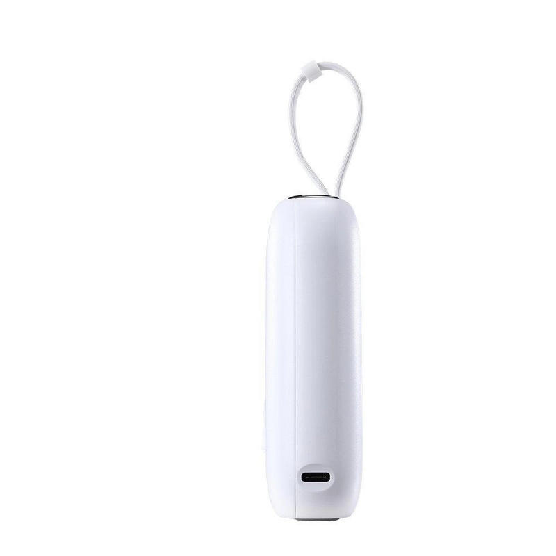 Joyroom Mini Power Bank 10000mAh 22.5W built-in Type-C and Lightning Cables (JR-L012) white