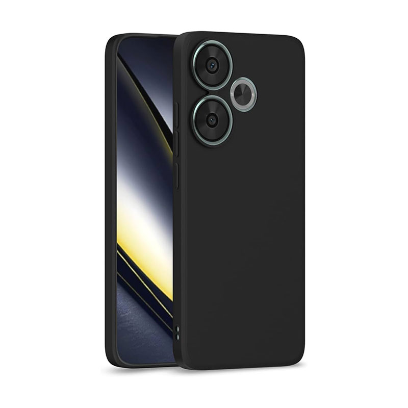 Soft Matt Case Back Cover (Xiaomi Poco F6) black