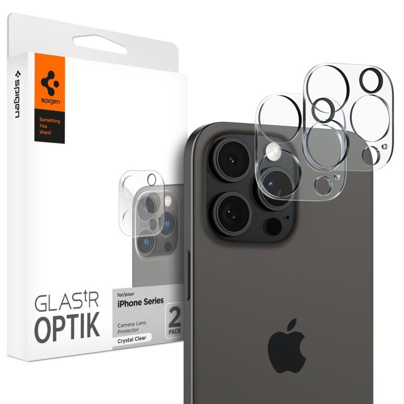 Spigen Optik.Tr 2x Lens Shield (iPhone 16 Pro-Pro Max / 15 Pro-Pro Max / 14 Pro-Pro Max) clear