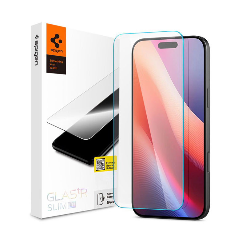 Spigen® GLAS.tR™ Slim Tempered Glass (iPhone 16 Pro) clear