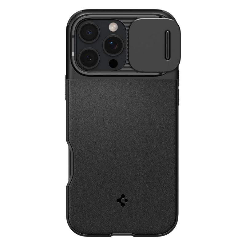 Spigen® Optik Armor (MagFit) ACS08015 Case (iPhone 16 Pro Max) black