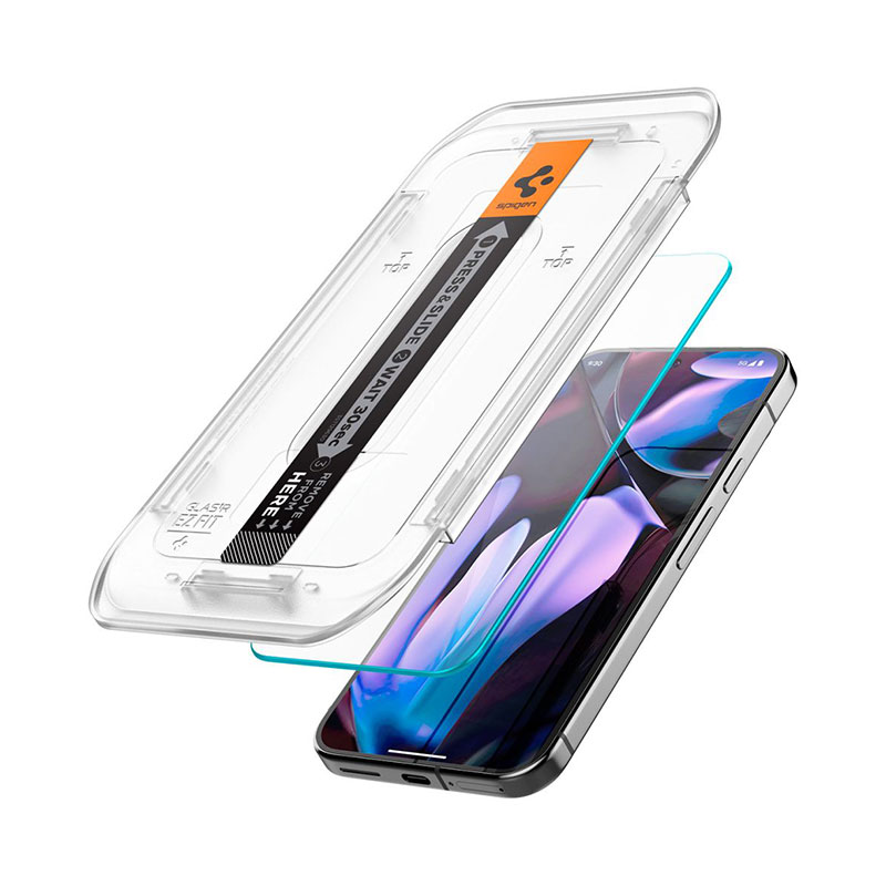 Spigen® GLAS.tR™ Ez Fit (x2Pack) Tempered Glass (iPhone 16 Pro Max) clear