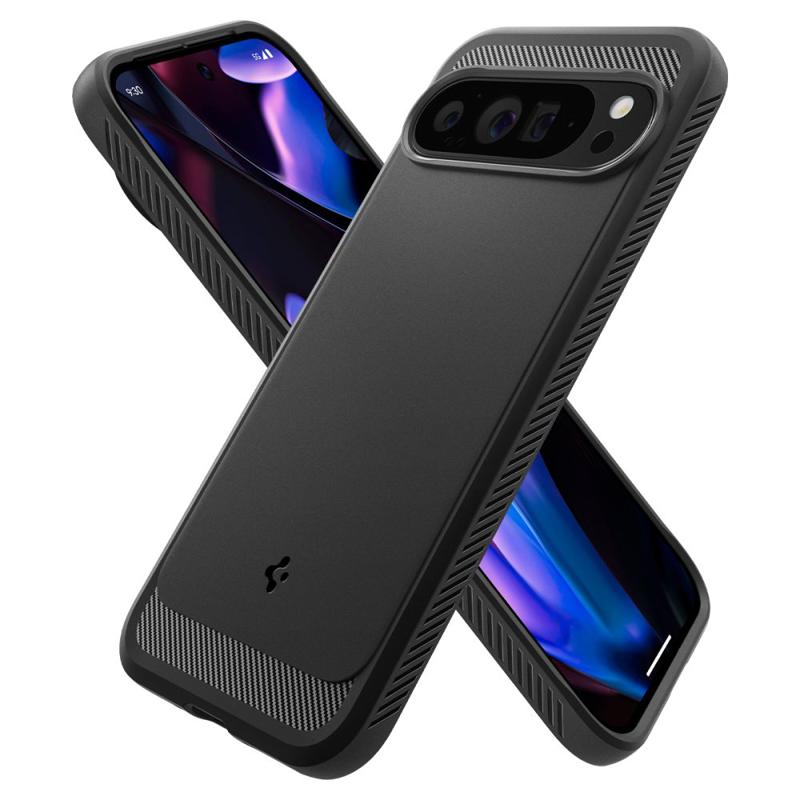 Spigen® Rugged Armor™ ACS07719 Case (Google Pixel 9 Pro XL) matte black