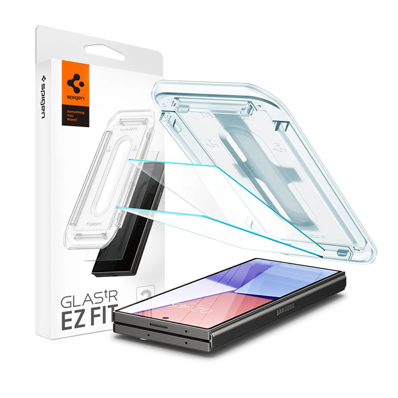 Spigen® GLAS.tR™ Ez Fit (x2Pack) Tempered Glass (Samsung Galaxy Z Fold 6) clear