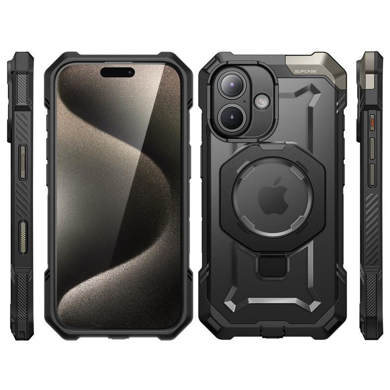 Supcase UB Grip Armor Magsafe Case (iPhone 16) black