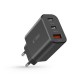 Tech-Protect NC 30W Wall Charger (2x Type-C 1x USB-A) PD QC3.0 (black)