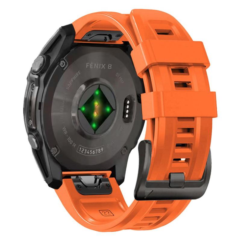 Tech-Protect Silicone Λουράκι (Garmin Fenix 5X-5X Plus / 6X-6X Pro / 7X-7X Pro / 8) (51mm) orange