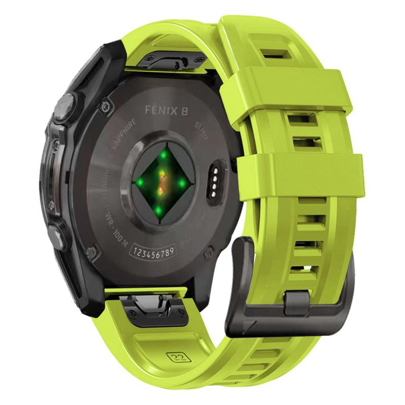 Tech-Protect Silicone Λουράκι (Garmin Fenix 5X-5X Plus / 6X-6X Pro / 7X-7X Pro / 8) (51mm) lime