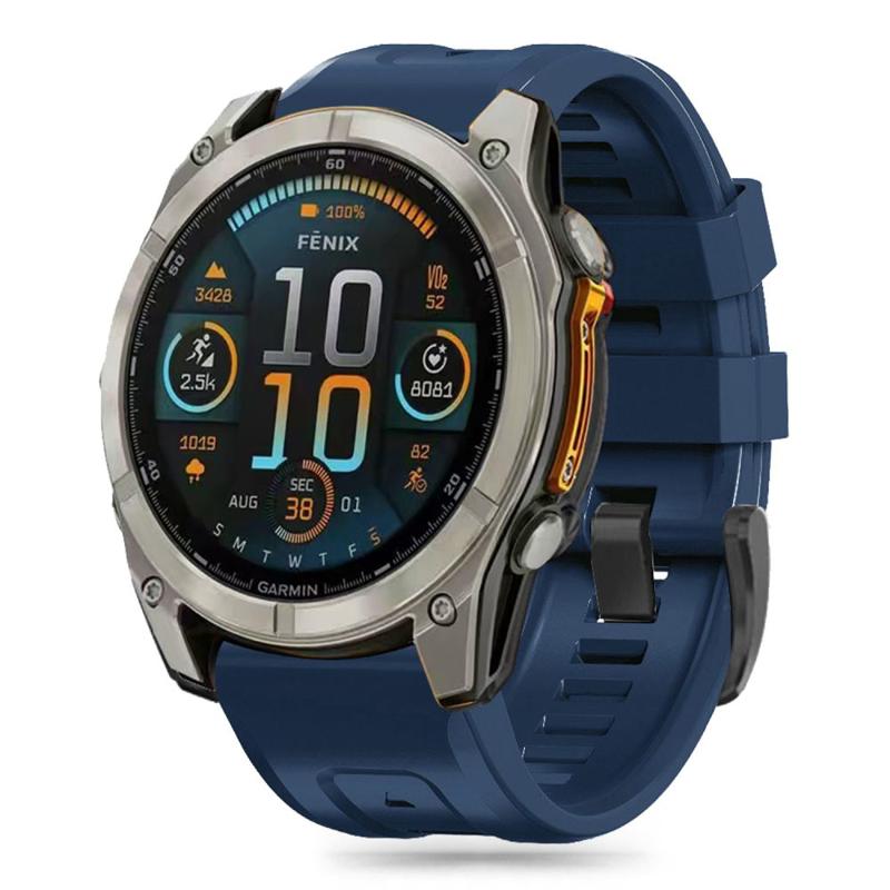 Tech-Protect Silicone Λουράκι (Garmin Fenix 5X-5X Plus / 6X-6X Pro / 7X-7X Pro / 8) (51mm) blue