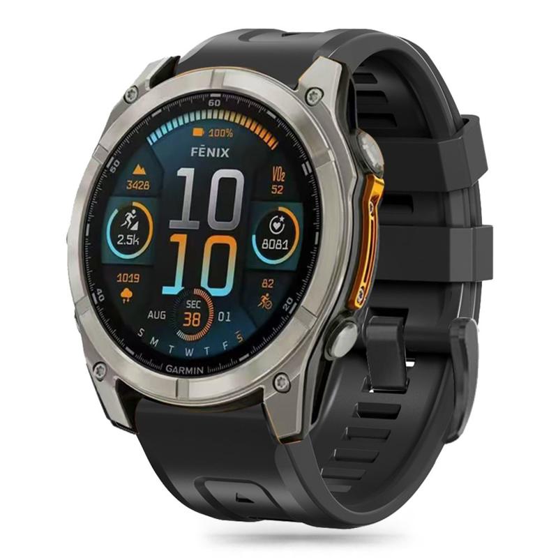 Tech-Protect Silicone Λουράκι (Garmin Fenix 5-5 Plus / 6-6 Pro / 7-7 Pro / 8) (47mm) black