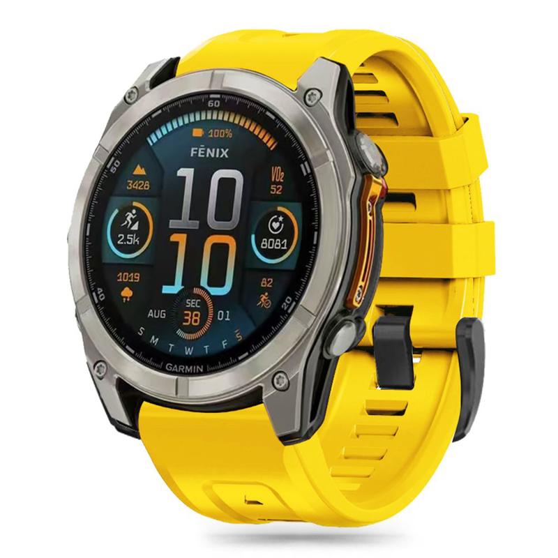 Tech-Protect Silicone Λουράκι (Garmin Fenix 5X-5X Plus / 6X-6X Pro / 7X-7X Pro / 8) (51mm) yellow