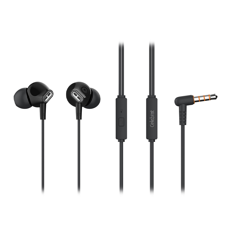 Celebrat G21 Ακουστικά Handsfree με μικρόφωνο 3.5mm (black)