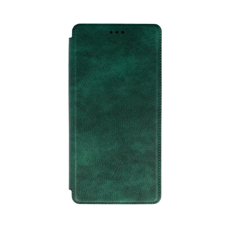 Razor Leather Book Cover Case (Samsung Galaxy A22 5G) dark-green